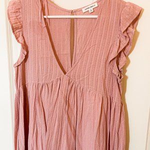 Dusty Pink Babydoll Romper